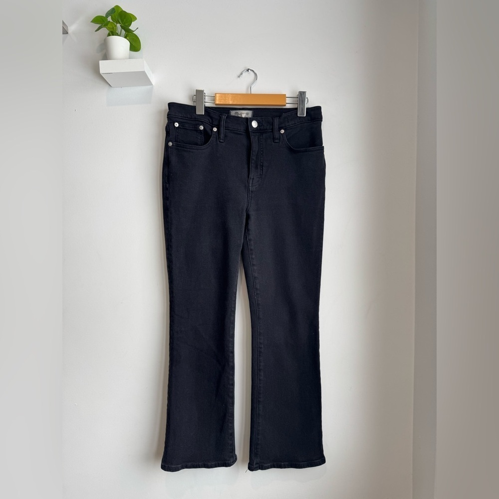 Madewell Midrise Kickout Jeans Black